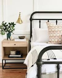 Amazing gallery of interior design and decorating ideas of iron bed in bedrooms by elite interior designers. Modern Farmhouse Bedroom Black Iron Bed Decorating Ideas Novocom Top