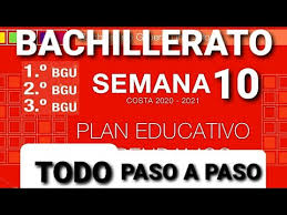 Unknown 2 de julio de 2020, 19:47. Semana 10 Bachillerato Primero Segundo Y Tercero Bgu Youtube