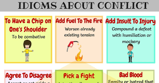 Conflict Idioms 30 Useful Idioms For Discussion And Debate 7esl Idioms Idioms And Phrases Insulting Words