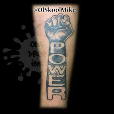 Tattoos are strongly empirically associated with deviance, personality disorders, and criminality. Olskoolmike Black Power Fist