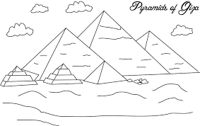 Egyptian Printables Pyramids Of Giza Coloring Page For Kids Coloring Pages Of Great Egypt Crafts Pyramids Egyptian Crafts
