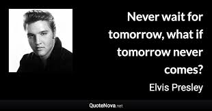 All of the interns are in awe when a woman comes in with a record breaking tumor. Never Wait For Tomorrow What If Tomorrow Never Comes