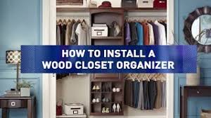 Whalen closet organizer product info. How To Install Wood Closet Organizers Youtube