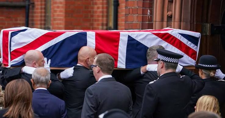 PC Matthew Blades' family pay tribute to 'superhero' at funeral after A66  crash death - Daily Record