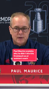 Paul Maurice explains that he didn’t hire Kris Knoblauch as an assistant  because he believed Knoblauch was better suited to stay as a head coach.  #nhl #hockey