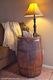 The Hankful House New York Vintage Barrel End Table Home Decor Barrel Furniture Decor