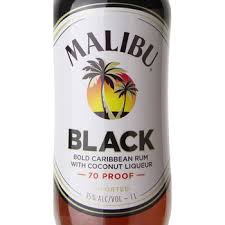 Malibu coconut rum is the first and still the most popular flavored rum from the malibu line. Malibu Black Caribbean Rum With Coconut Liqueur Ltr Marketview Liquor