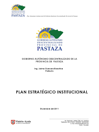 Plan Estrategico Institucional