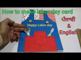 Make your own labor day decorations! Labor Day Card Making Ideas Labor Day Chart How To Make Diy Labor Day Greeting Card Youtube