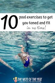 Total Body Pool Workout To Get You Fit Fast The Mom Of The Year Pool Workout Swimming Pool Exercises Pool Excercises Workouts