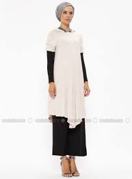 kapusonlu kisa kollu tunik pudra tunik stil moda stilleri
