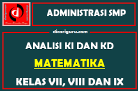 Check spelling or type a new query. Analisis Ki Dan Kd Mtk Smp Kelas 7 8 Dan 9 Dicariguru Com