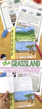 Differentiated Grassland Biome Reading Passages Grades 2 6 Perfect For Your Biomes Unit Guided Reading Groups Nonfi Reading Passages Grassland Biome Biomes