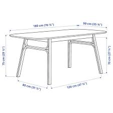 The example below sets the width of the table to 100%, and the height of the <th> elements to 70px: Voxlov Dining Table Light Bamboo 707 8x353 8 Ikea