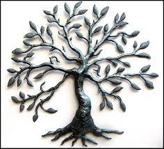 Tree Of Life Metal Tree Wall Decor Metal Tree Wall Hanging Etsy Outdoor Metal Art Haitian Metal Art Metal Tree
