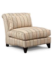 Martha Stewart Fabric Armless Chair Club Accent 32 W X 39 D X 35 H Chairs Recliners Furniture Macy S Armless Chair Chair Furniture