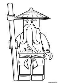 coloriage lego ninjago sensei wu dessin a imprimer kleurplaten de voiture