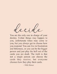 Decide 8 5 X 11 Print Daily Inspiration Quotes Be Yourself Quotes Soul Love Quotes