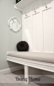 The cement mortar over the brick. 15 Diy Entryway Bench Projects Ohmeohmy Blog