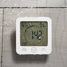 Waterproof Shower Clock With Timer Sharper Image Clock Unique Home Accessories Timer