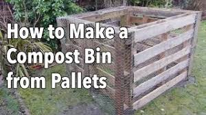 Though many of the composting systems available on the market are fully loaded and designed to get the most out of your kitchen and garden scraps, most of them are simply containers with. How To Make A Compost Bin From Pallets Youtube