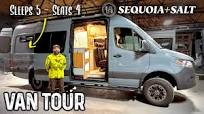 You WON'T BELIEVE How This Sprinter Van Sleeps 5! (🤯 Full Tour + Elevator  Bed)
