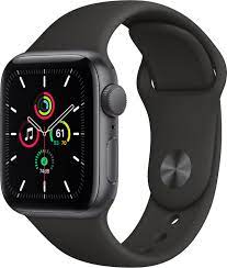 Apple Watch Se Gps 40mm Space Gray Aluminum Case With Black Sport Band Space Gray Mydp2ll A Best Buy