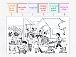 Persatuan bahasa melayu gotong royong. Gambar Bina Ayat Gotong Royong