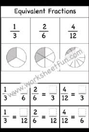 Equivalent Fractions With Pictures Free Printable