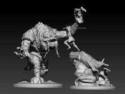 Ahsoka And The Rancor 3d Print Model In 2020 Ahsoka Print Models Star Wars Ahsoka