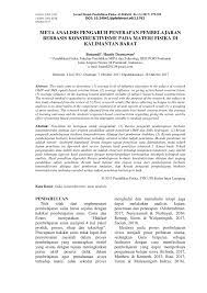 12030113140147 fakultas ekonomika dan bisnis universitas diponegoro semarang. Pdf Meta Analisis Pengaruh Penerapan Pembelajaran Berbasis Konstruktivisme Pada Materi Fisika Di Kalimantan Barat