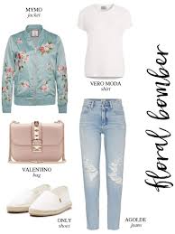 Bauschige bomberjacke aus baumwolle mit gips. Craving Summer Feels Bomberjacke Jacken