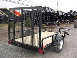 Big Tex 5x10 Landscape Utility Trailer With Rear Ramp Gate Utility Trailer Landscape Trailers Trailer