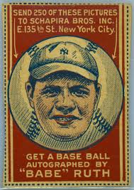 Auction Prices Realized Baseball Cards 1921 Schapira Bros. Babe Ruth-Hand  Cut