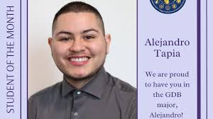 February Student of the Month: Alejandro Tapia