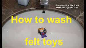 If you need to wash the felt item, wash it by felt is highly susceptible to shrinkage in warm water. How To Wash Felt Toys Youtube
