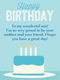 So Proud Happy Birthday Card For Son From Mother Birthday Greeting Cards By Davia Birthday Cards For Son Birthday Cards For Mother Birthday Greetings For Facebook