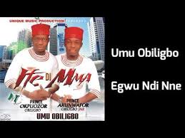 Umu Obiligbo Egwu Ndi Nne Audio Youtube