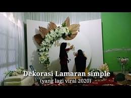 Backdrop lamaran sederhana buatan sendiri / 12 inspirasi paper flower untuk latar dekorasi acara lamaranmu cantik elegan bisa dibikin sendiri. Dekorasi Lamaran Simple 2020 Youtube Pernikahan Kecil Latar Belakang Pernikahan Lamaran Pernikahan