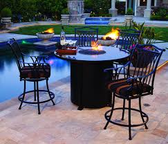 With an intricately detailed cast aluminum tabletop, dual burners and a massive entertaining space this is the perfect fire pit table for those with a bit more space and who want to get the most out of their. Mallin Bar Height Fire Pit Leisure In Montana