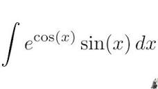 Integral e^(cos(x))sin(x) with u substitution - YouTube