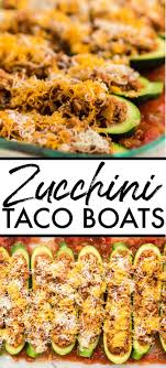 Zucchini Taco Boats In 2020 Ground Turkey Recipes Healthy Good Healthy Recipes Easy Cooking Recipes