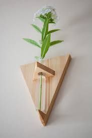Wall Wooden Vase Wall Decoration Hanging Vase Glass Hanging Etsy Hanging Vases Wooden Vase Rustic Vase