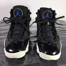 Jordan 6 Rings Black And Blue Nike Air Jordan 6 Rings Youth Size 4 5 Space Jam Black Royal Blue 323419 016 Nike Nike Air Jordan 6 Air Jordans Nike Air Jordan