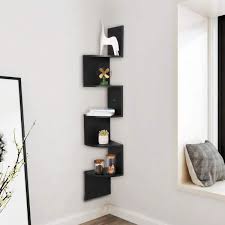 Mar 14, 2020 · diy wooden corner shelf this shelf is a beautiful decorative shelf to display two or three of your favorite things. Floating Shelves White Wooden Corner Shelves Storage Display Shelf S Shaped Woltu Eu