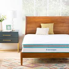 Linenspa 10 Inch Memory Foam And Innerspring Hybrid Mattresses Best Mattress Comfort Mattress Hybrid Mattress