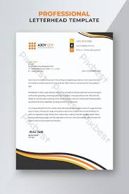 You can download it directly into you computer. Gold And Black Business Letterhead Psd Free Download Pikbest