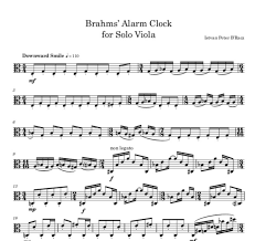 Scroll down for your cheat sheet. Brahms Alarm Clock Sheet Music For Solo Violin Solo Viola Or Solo Cello Istvan Peter B Racz