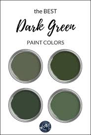Medium To Dark Green Paint Colors
