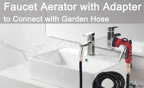 Maybe you would like to learn more about one of these? Amazon Com Waternymph 2 In 1 Faucet Aerator With Adapter To Connect Garden Hose Other 3 4 Thread Hose Big Angle Swivel Kitchen Sink Aerator With Movable Lid To Cover The 3 4 Thread Polished Chrome